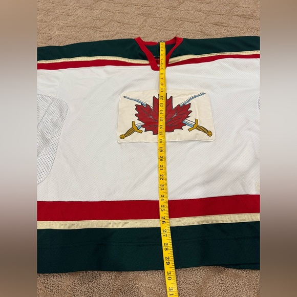 Rare Canadian Army Goalie Cut Hockey Jersey - Picture 11 of 13